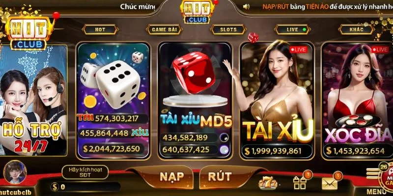 Nạp Tiền HIT CLUB